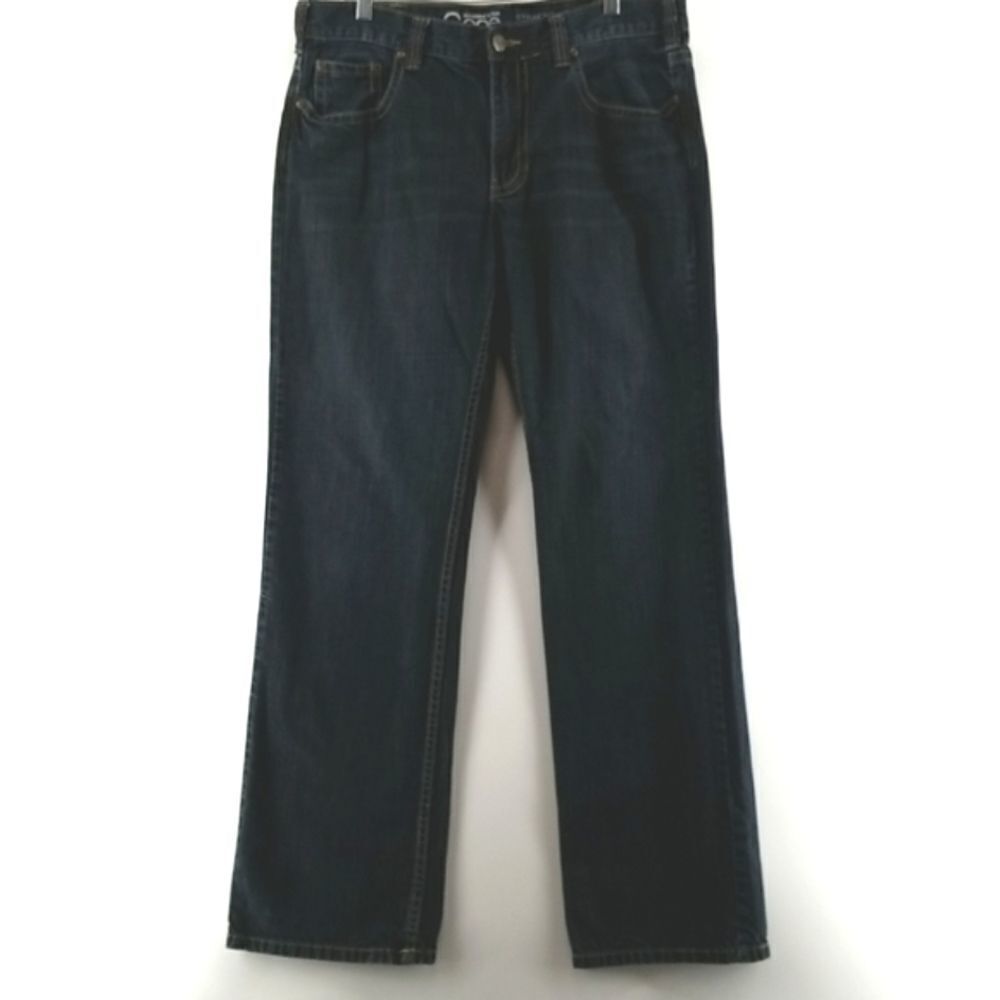 Warehouse One Jeans  Men's Size 34/34 Black Washed Relaxed Straight Leg Denim